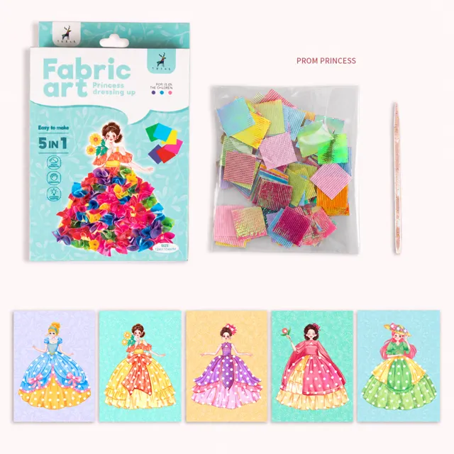 Fabric art принцеси (сині)